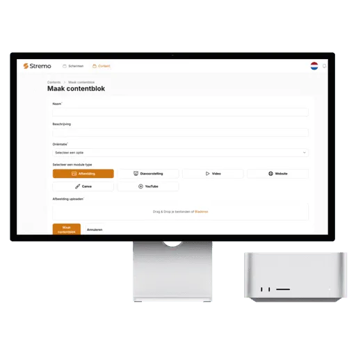 Content aanmaken in het Stremo-dashboard